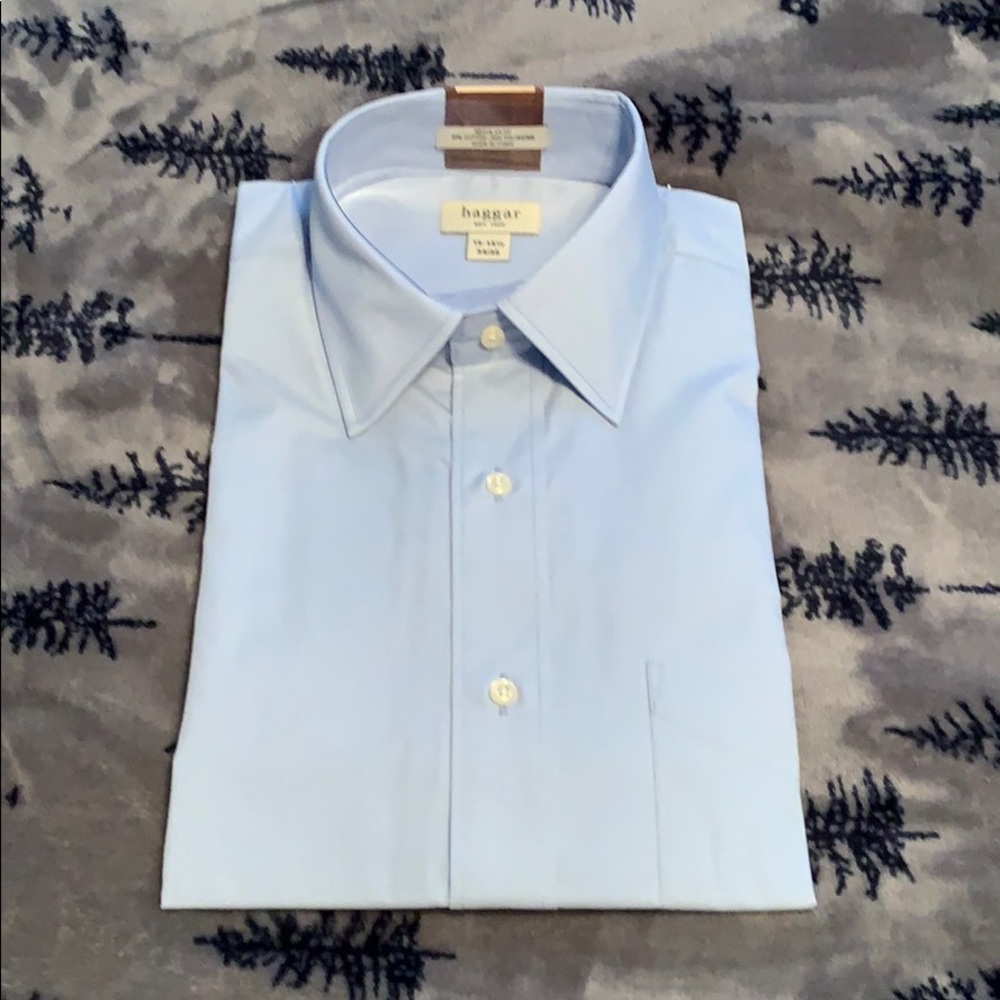 Haggar- Blue Dress Shirt - Men’s 15-15.5 - 34/35